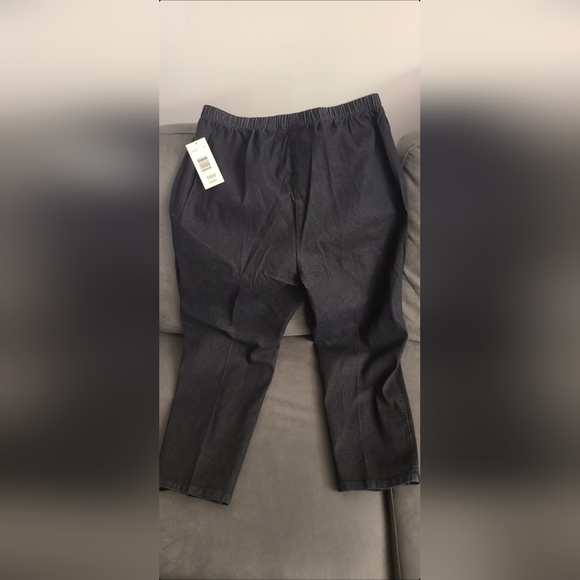 🌊NWT🌊 Alia Plus Size Black Denim Pull-On Pants - Size 16W Women⚘⚘ - Picture 2 of 5